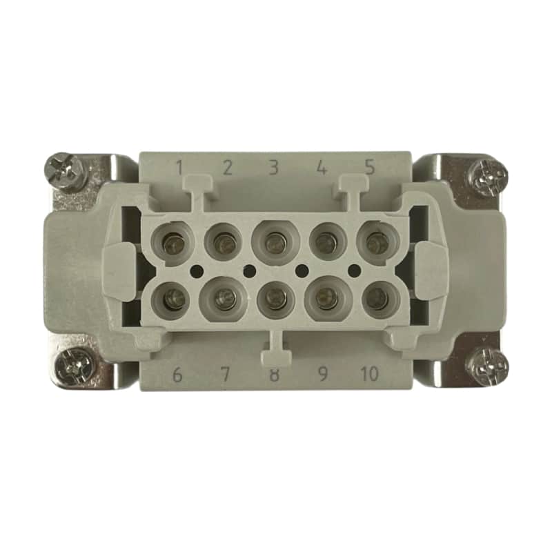 Prise femelle 10 broches (serrage par vis) • HE-010-F