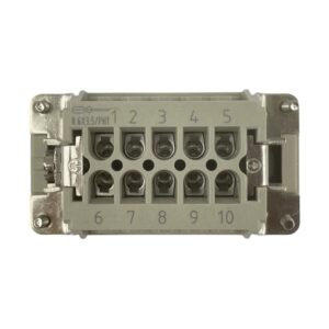 Prise mâle 10 broches (serrage par vis) • HE-010-M