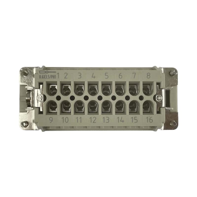 Prise mâle 16 broches (serrage par vis) • HE-016-M