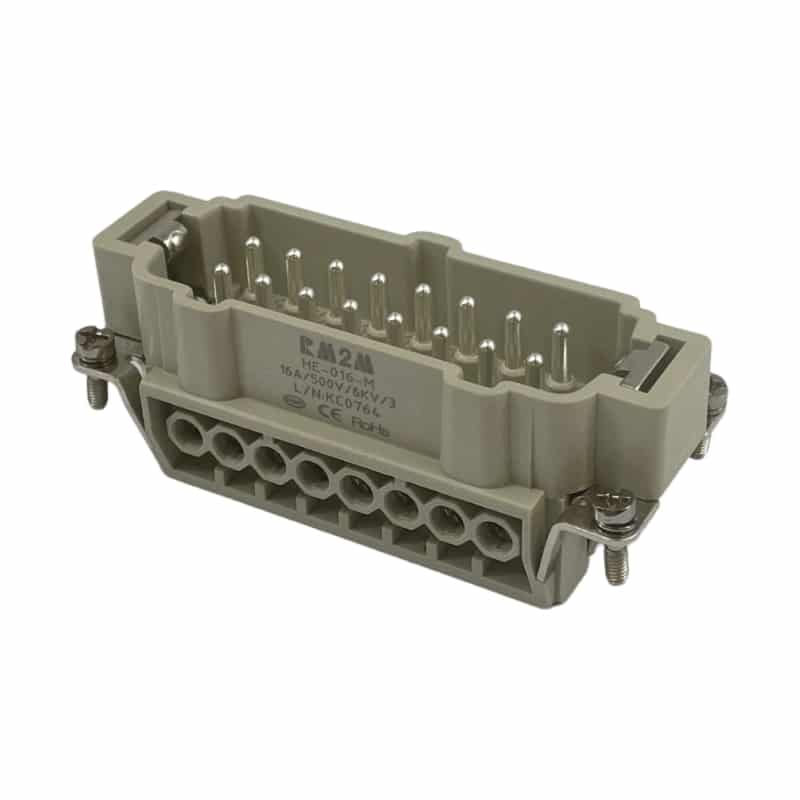 Prise mâle 16 broches (serrage par vis) • HE-016-M