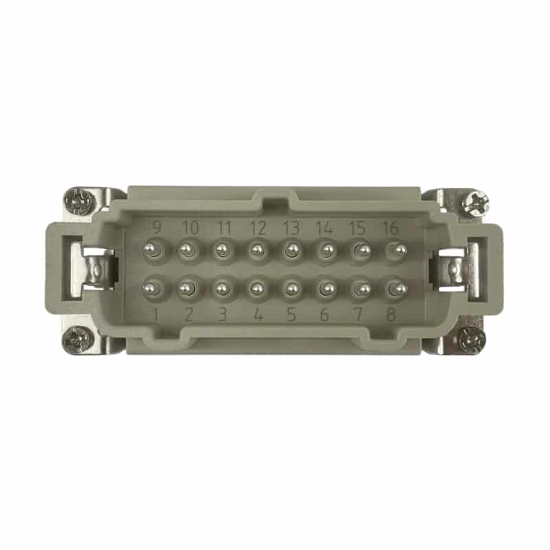 Prise mâle 16 broches (serrage par vis) • HE-016-M