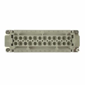 Prise femelle 24 broches (serrage par vis) • HE-024-F
