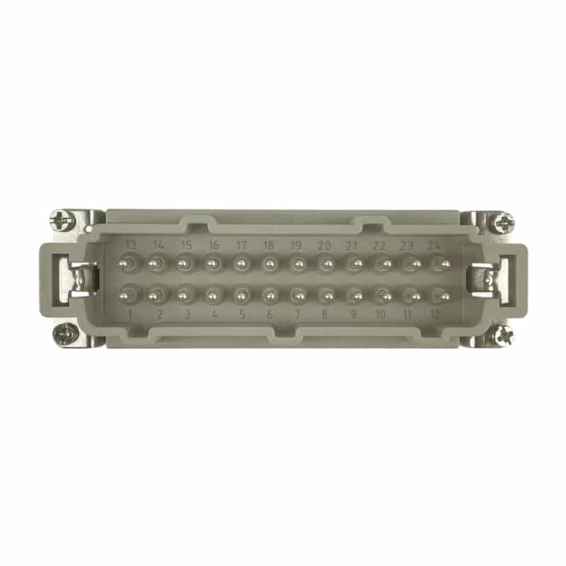 Prise mâle 24 broches (serrage par vis) • HE-024-M