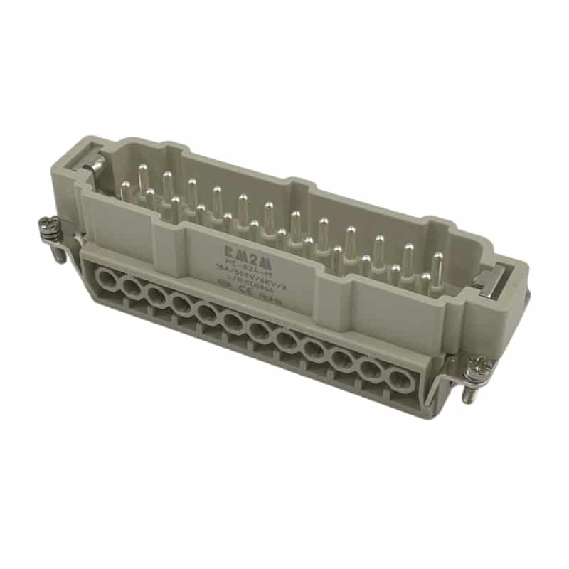 Prise mâle 24 broches (serrage par vis) • HE-024-M