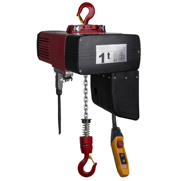 Palan électrique à chaîne fixe à crochet (400V triphasé) 1t