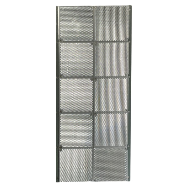10  Réflecteurs carré 100×100 mm sur tôle 506×225 mm