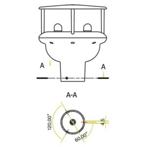 Capteur anémométrique – girouette  ultrasonique, vitesse maximale 0 à 160 km/h avec sortie MODBUS RTU