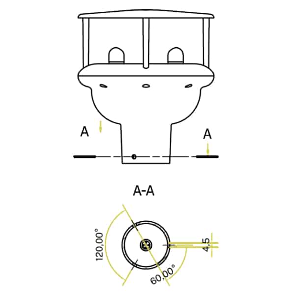 Capteur anémométrique – girouette  ultrasonique, vitesse maximale 0 à 160 km/h avec sortie MODBUS RTU