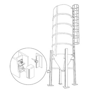 Capteur pour pied de silo