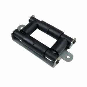 Guide câble à 4 rouleaux plastique avec 2 pattes de fixations • Largeur de passage câble 35mm