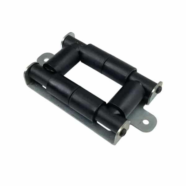 Guide câble à 4 rouleaux plastique avec 2 pattes de fixations • Largeur de passage câble 35mm