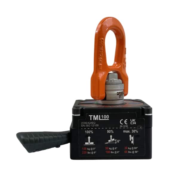 Aimant ALFRA TML 100 pour prise de tôle horizontale et verticale • 100 kg
