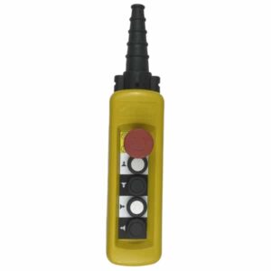 Boite à boutons  4 boutons poussoir (2 crans) + 1 arrêt d’urgence • XACA 4913 Schneider