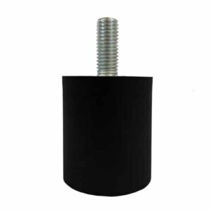 Tampon                   amortisseur cylindrique caoutchouc Ø40 x 45 mm • Tige filetée M10 x 25 mm