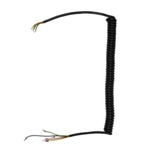 Câble                spiralé avec 0,2 m non spiralé à chaque extrémité • 4 x 0,22 mm²