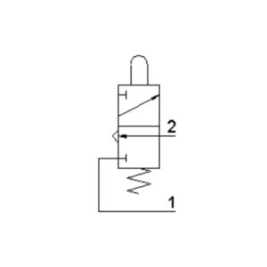 Distributeur   pneumatique 3/2 monostable NO