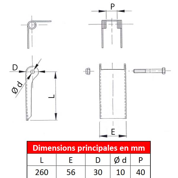 Linguet de sécurité 710 n°017