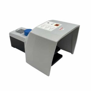 Pédale simple de sécurité ( anti-crispation), avec bouton de réarmement