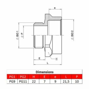 Amplificateur pour presse-étoupe • PG9 – PG11