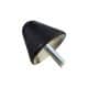 Tampon amortisseur cônique caoutchouc Ø95 x 80 mm • Tige filetée M16 x 45 mm