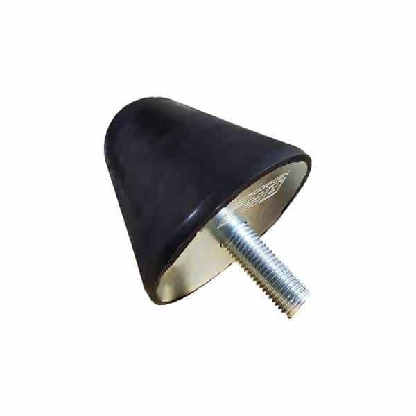 Tampon amortisseur conique caoutchouc Ø95 x 80 mm • Tige filetée M16 x 45 mm