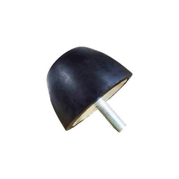 Tampon amortisseur tronconique caoutchouc Ø84/50 x 52 mm • Tige filetée M12 x 35 mm