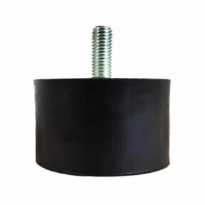 Tampon            amortisseur cylindrique caoutchouc Ø75 x 45 mm • Tige filetée M12 x 30 mm