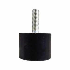 Tampon                          amortisseur cylindrique caoutchouc Ø25,5 x 20 mm • Tige filetée M6 x 18 mm