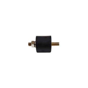 Tampon caoutchouc Silentbloc Ø 25,5 x 20 mm • 2 Tiges filetées M6 x 18 mm
