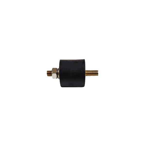 Tampon caoutchouc Silentbloc Ø 25,5 x 20 mm • 2 Tiges filetées M6 x 18 mm