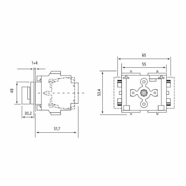 Interrupteur sectionneur 4P  sans coffret – 40A