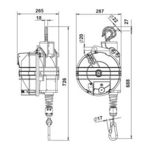 Equilibreur de charge        • 60 à 70 kg