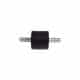 Tampon caoutchouc Silentbloc Ø 30 x 25 mm • 2 Tiges filetées M8 x 20 mm