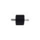 Tampon caoutchouc Silentbloc Ø 40 x 30 mm • 2 Tiges filetées M8 x 20 mm