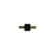 Tampon caoutchouc Silentbloc Ø 12,5 x 10 mm • 2 Tiges filetées M5 x 10 mm