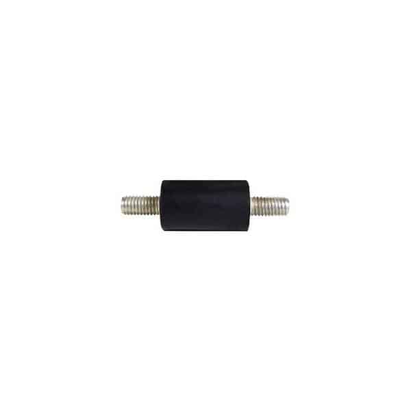 Tampon caoutchouc Silentbloc Ø 12,5 x 20 mm • 2 Tiges filetées M5 x 10 mm