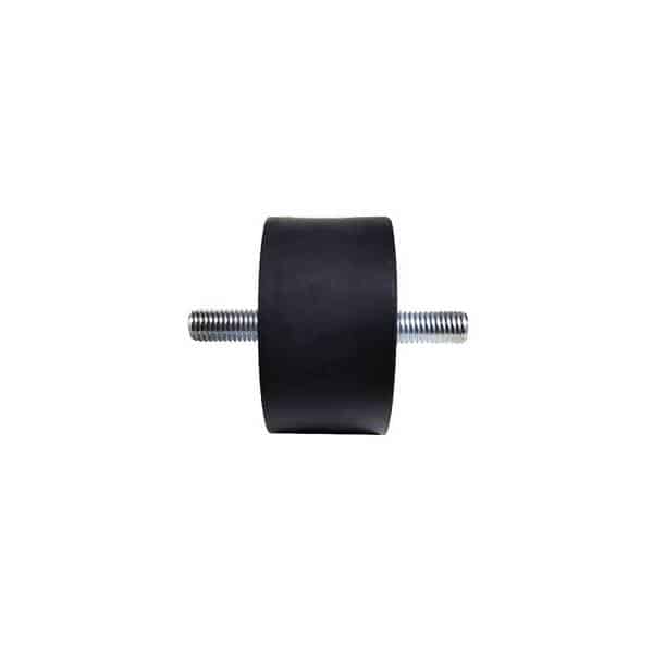 Tampon caoutchouc Silentbloc Ø 75 x 40 mm • 2 Tiges filetées M12 x 30 mm