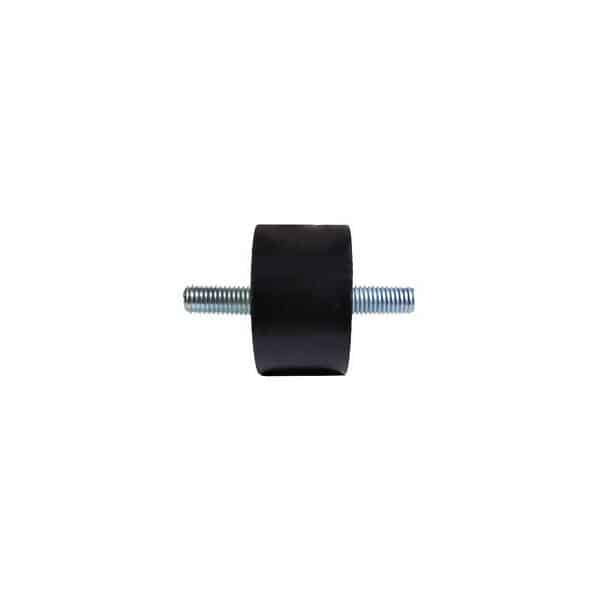 Tampon caoutchouc Silentbloc Ø 50 x 30 mm • 2 Tiges filetées M10 x 25 mm