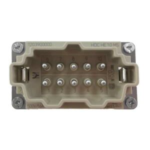 Prise mâle 10 broches (serrage par ressort) • HE-010-MS