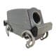 Capot pour prise 16 broches • 4 verrous • profondeur : 61mm • sortie latérale M25