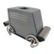 Capot coupleur pour prise 24 broches • 4 verrous • profondeur : 79mm • sortie droite M32