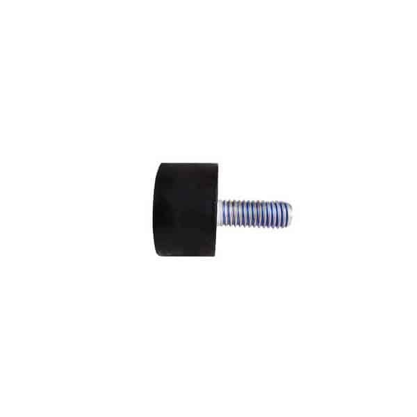 Tampon caoutchouc Silentbloc Ø 25,5 x 15 mm • 1 Tige filetée M8 x 20 mm et 1 taraudage M8