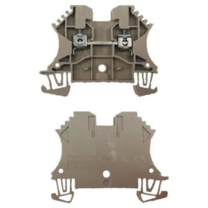 Borne pour montage sur rail oméga pour fil 50 mm² (serrage par vis)