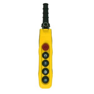 Boîte à boutons 4   boutons (2 crans) + 1 arrêt d’urgence pour circuit de commande