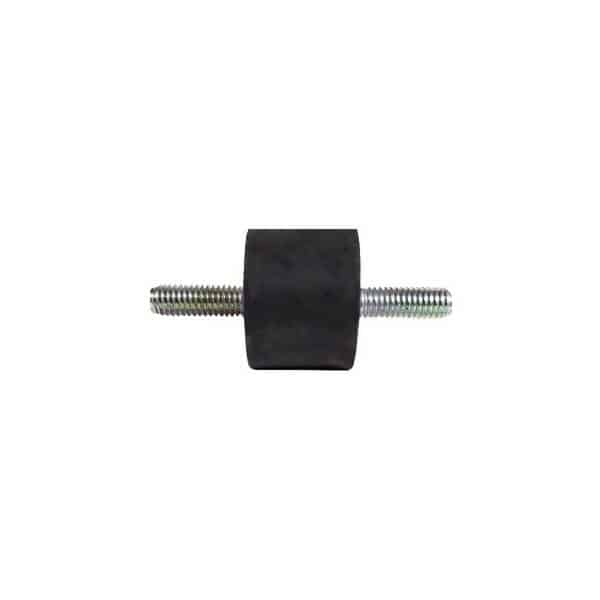 Tampon caoutchouc Silentbloc Ø 20 x 15 mm • 2 Tiges filetées M6 x 13 mm