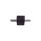 Tampon caoutchouc Silentbloc Ø 25,5 x 22 mm • 2 Tiges filetées M8 x 20 mm
