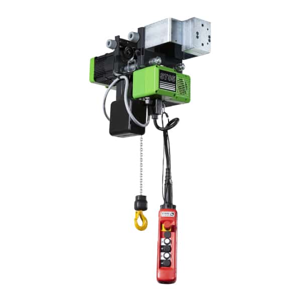 Palan électrique                                 à chaîne STAHL avec chariot électrique HPN (400V triphasé) 125 kg